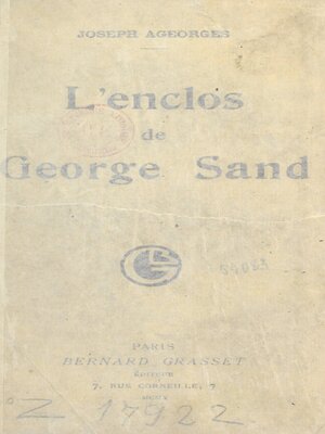 cover image of L'Enclos de George Sand
